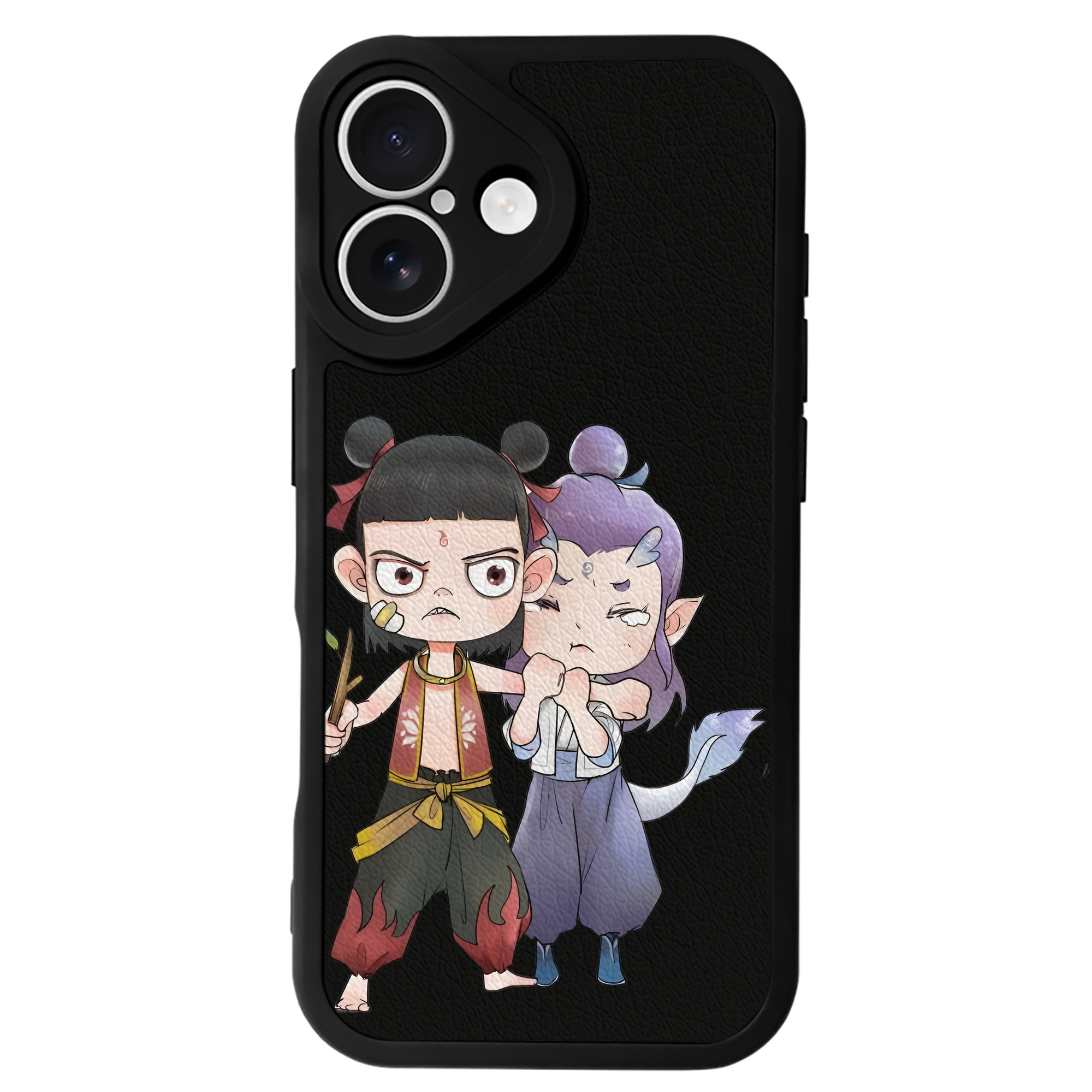 （画像用） Ne Zha 2 ナタ 魔童の大暴れ 【iPhone 16シリーズ対応】シリコンスマホケース（レザー調） 材質：シリコン